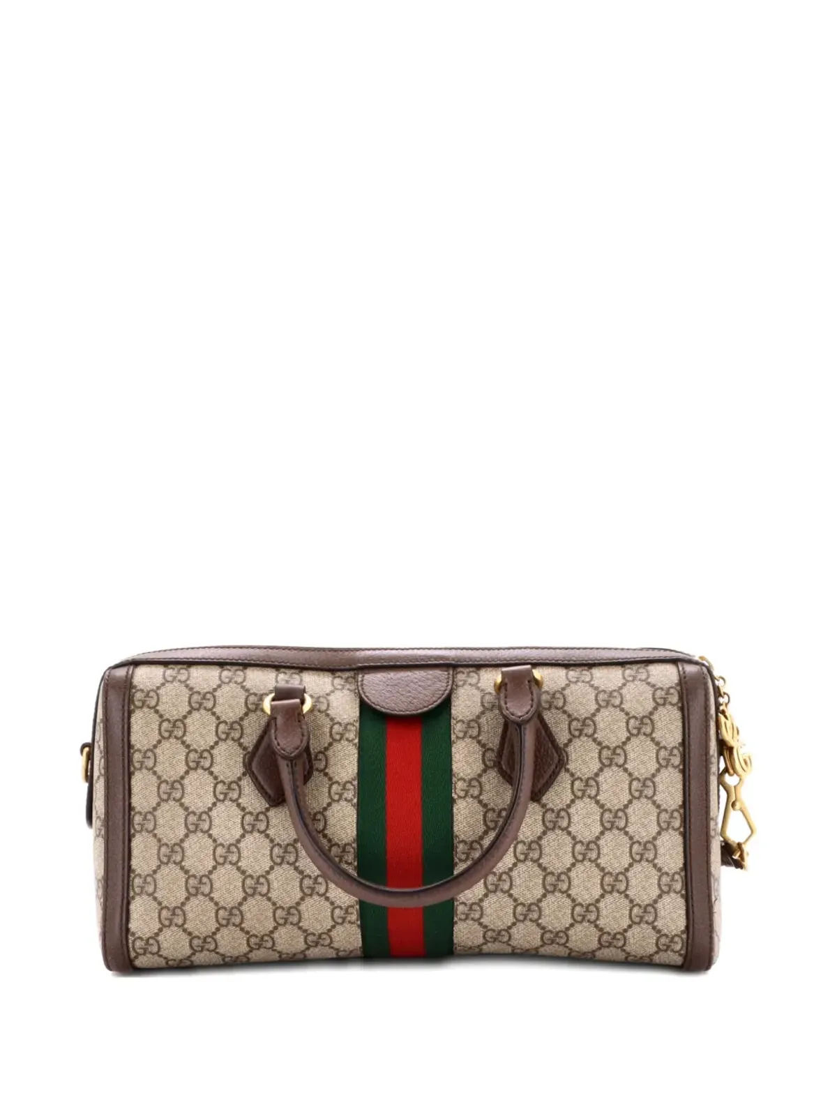 Gucci Pre-Owned Ophidia Boston Bag GG Coated Canvas Satchel - Brown - 画像2