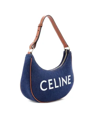 Celine Pre-Owned アヴァバッグ デニム ホーボーバッグ ブルー - サムネイル3
