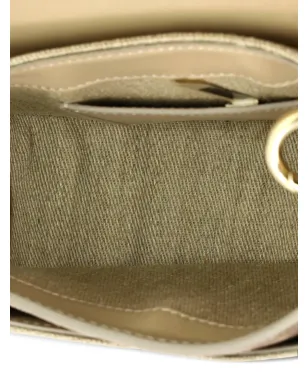 Chloé ビンテージ Tess Bag リネンとレザーの小型ショルダーバッグ - サムネイル5