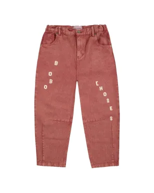 Bobo Choses letters jeans - Red - サムネイル1
