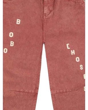 Bobo Choses letters jeans - Red - サムネイル2