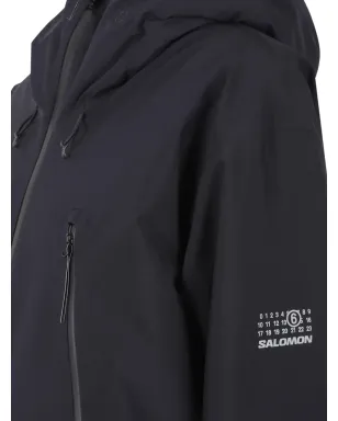 MM6 Maison Margiela フード付きジップコート ブラック - サムネイル3