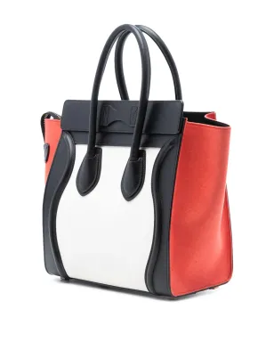 Celine Pre-Owned 2014 Microトリカラー キャンバスとレザー ラゲージ トートバッグ - マルチカラー - サムネイル3