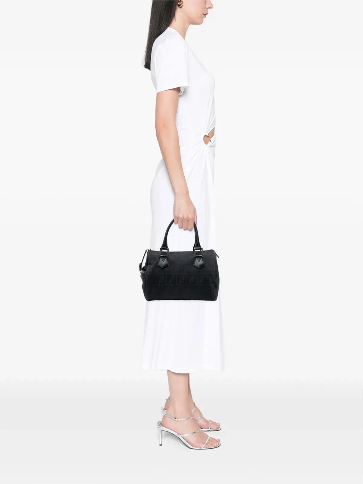 Fendi Pre-Owned Zucca Canvas ボストンバッグ - 画像2