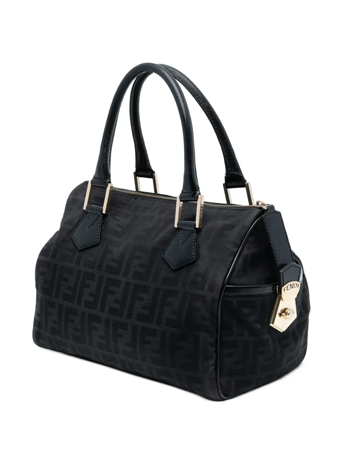 Fendi Pre-Owned Zucca Canvas ボストンバッグ - 画像3