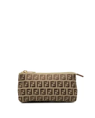 Fendi ズッキーノ キャンバス ポーチ - ブラウン - サムネイル1