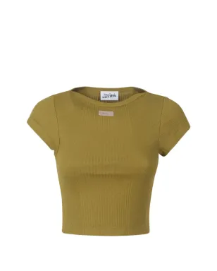 Jean Paul Gaultier リブ編みパッチ付きベビーTシャツ - サムネイル1