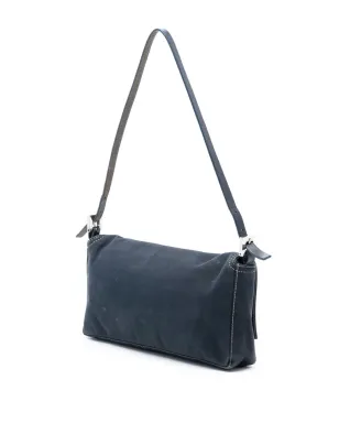 Fendi Pre-Owned キャンバス FFマーブル バゲットショルダーバッグ - Blue - サムネイル3