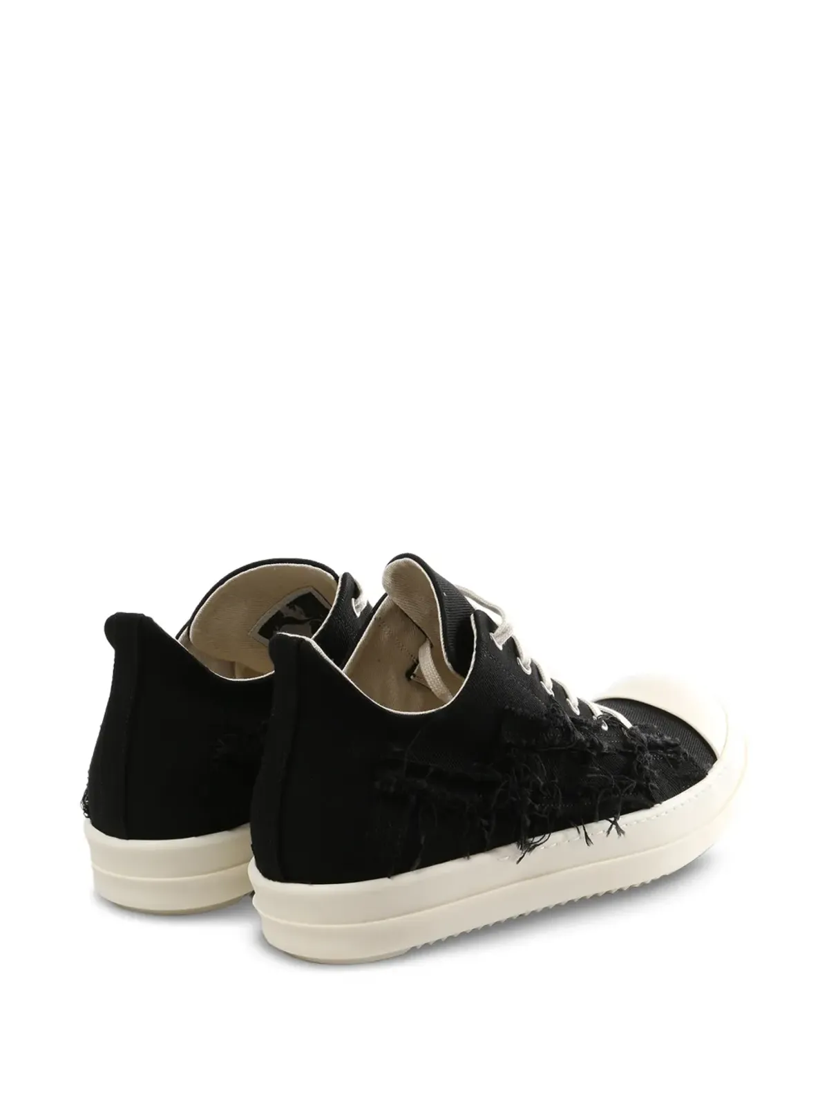 Rick Owens DRKSHDW ディストレス加工のレースアップスニーカー - ブラック - 画像3