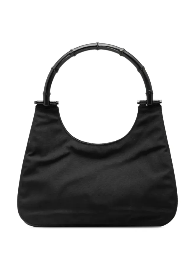 Gucci Pre-Owned Gucci ビンテージ ナイロン バンブー ハンドバッグの商品画像