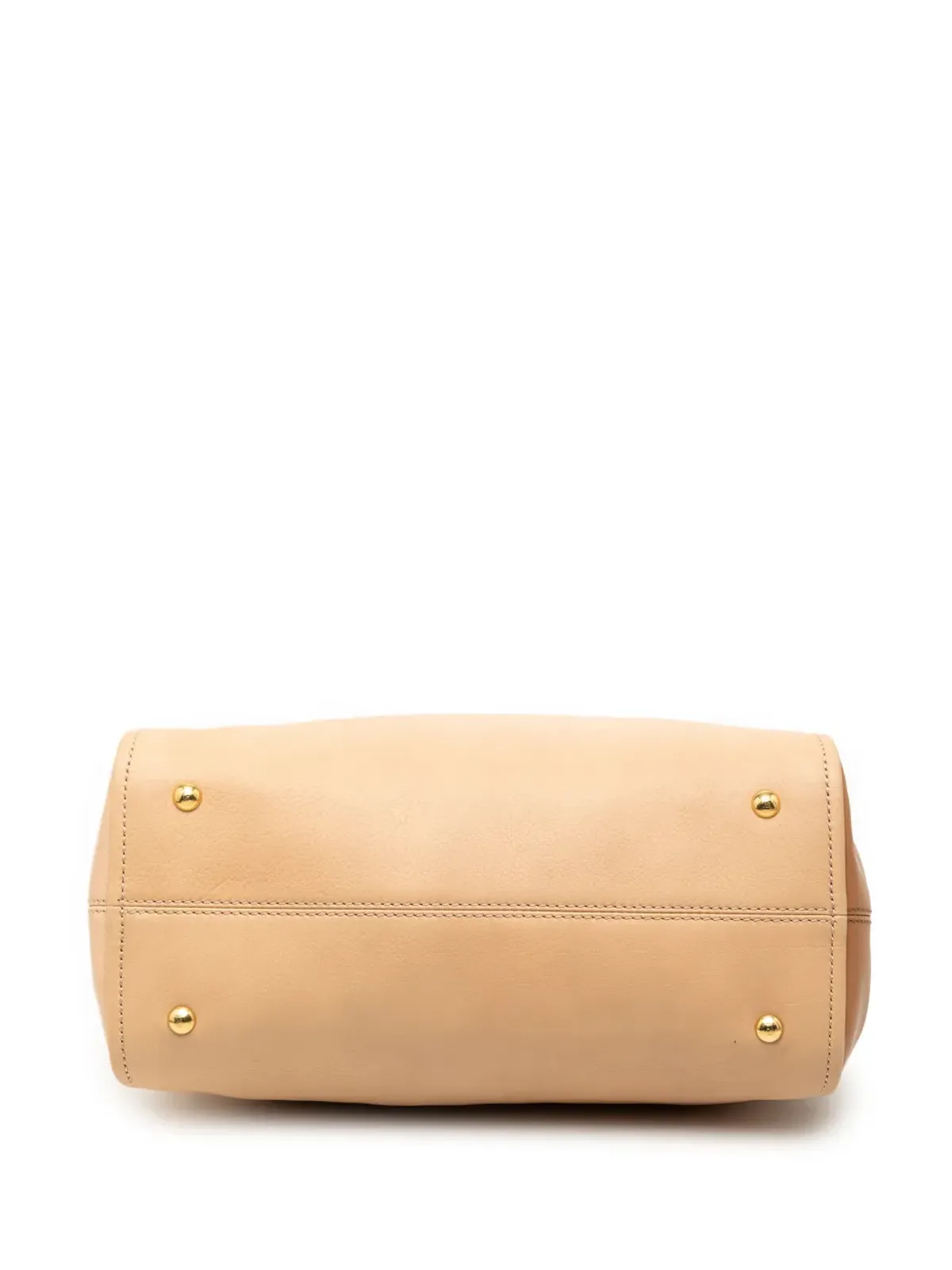 Fendi Pre-Owned 三色レザー カラーブロック チャメレオン サッチェル - 画像4
