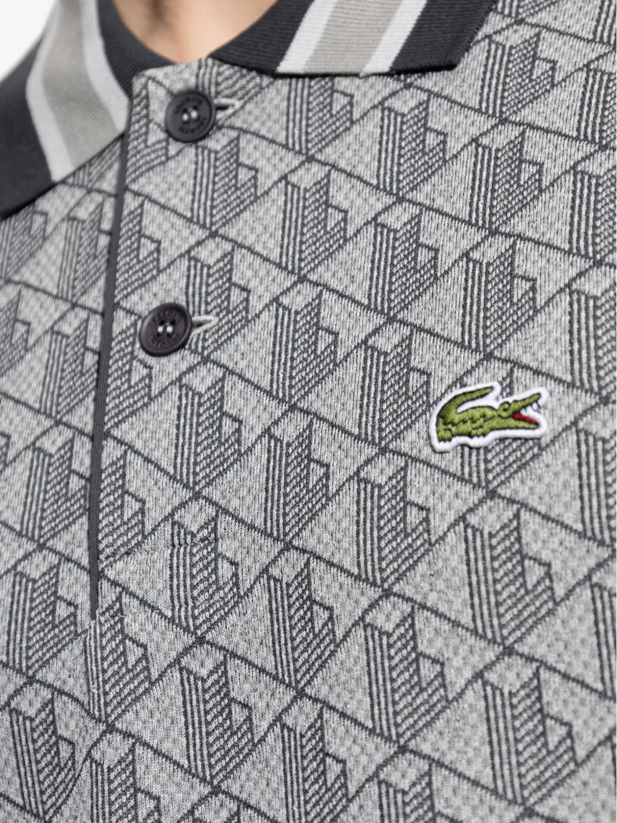 Lacoste ジオメトリックプリント ポロシャツ - 画像5