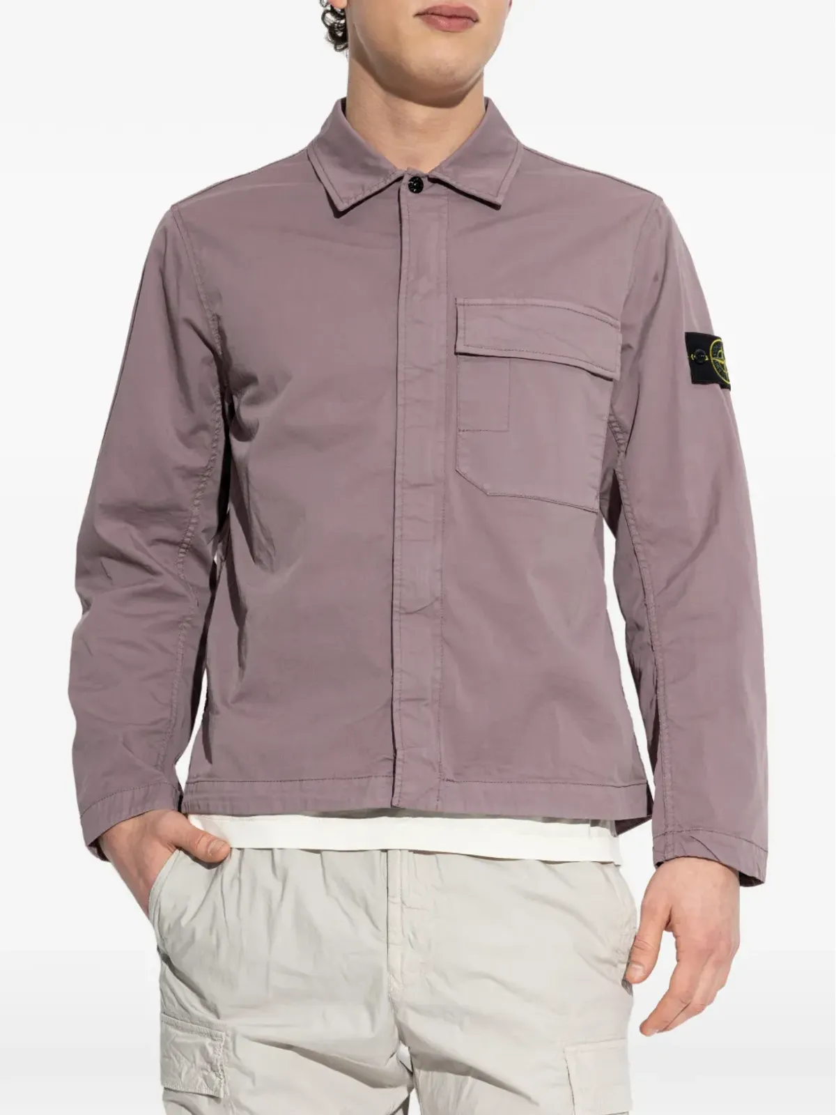 Stone Island チェストポケット付きシャツジャケット - 画像3
