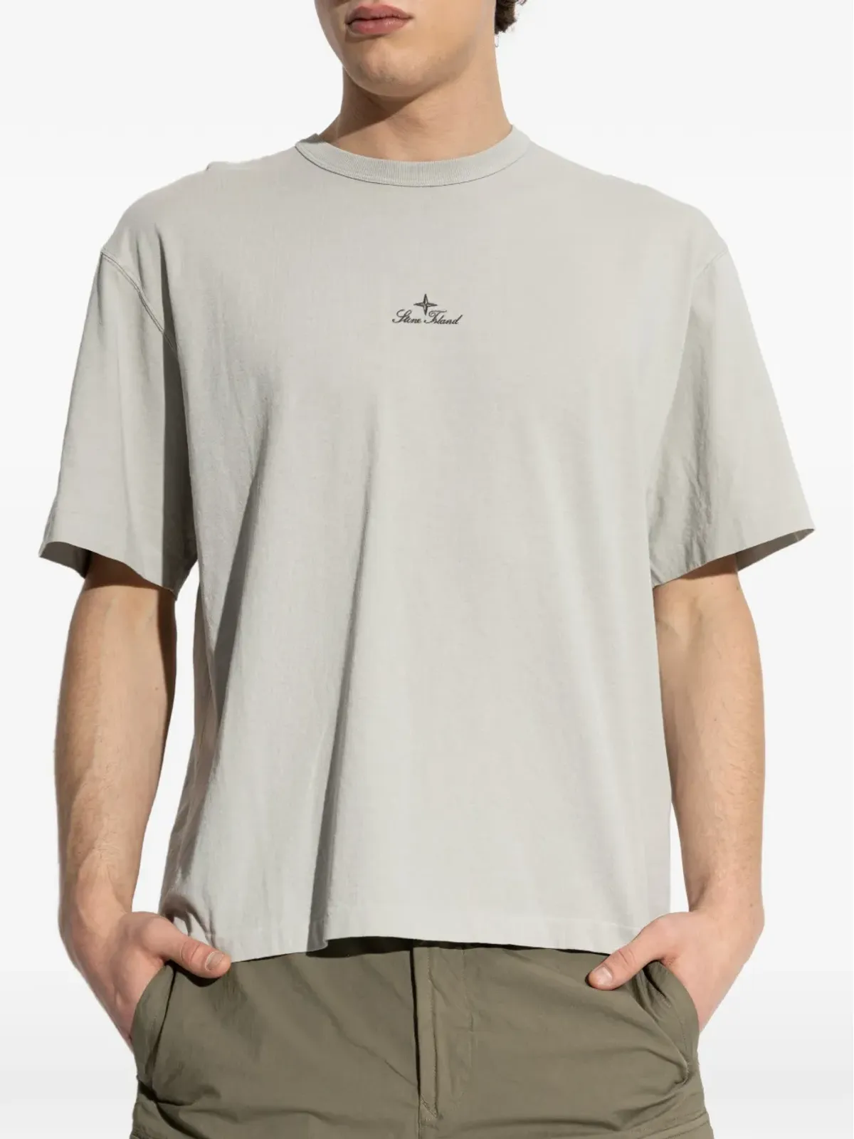 Stone Island ロゴ刺繍Tシャツ - 画像3