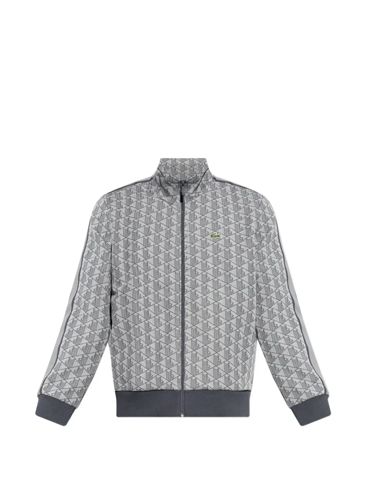 Lacoste パターン柄ジップアップスウェットシャツ - 画像1