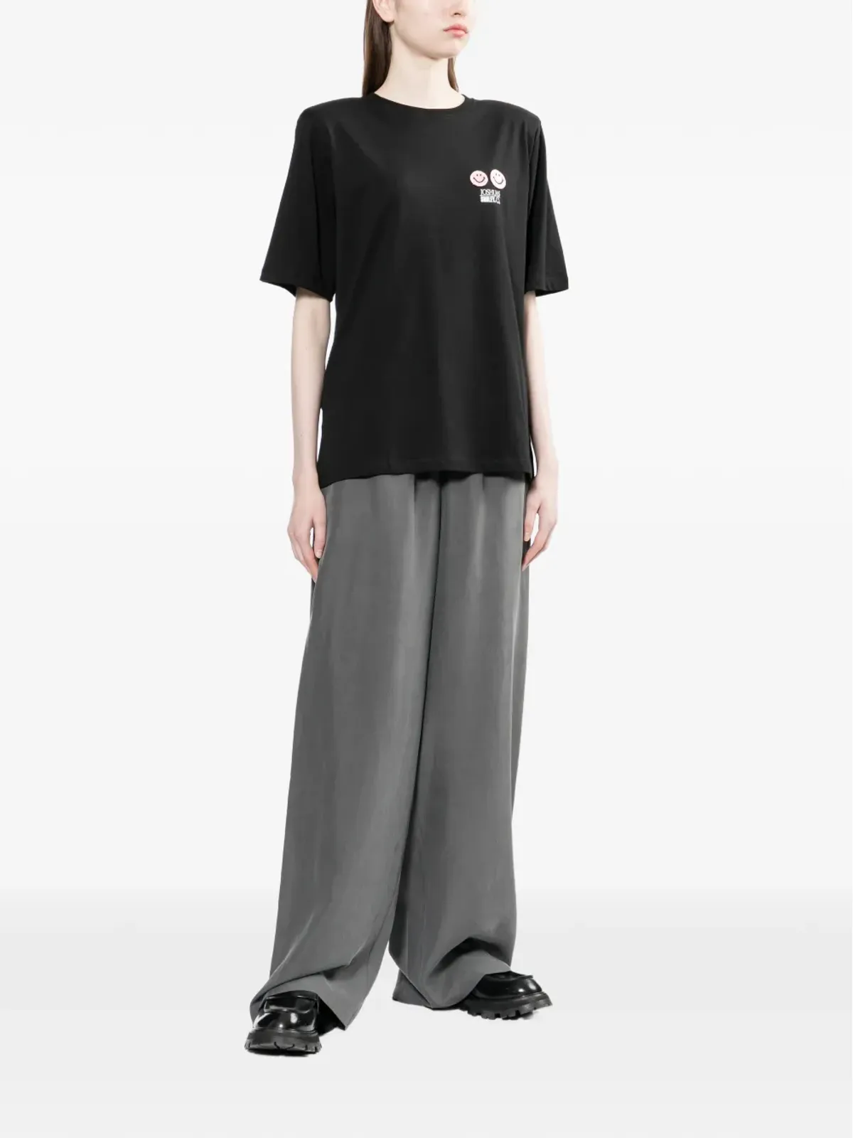 Joshua Sanders スマイリーグラフィックTシャツ - 画像2