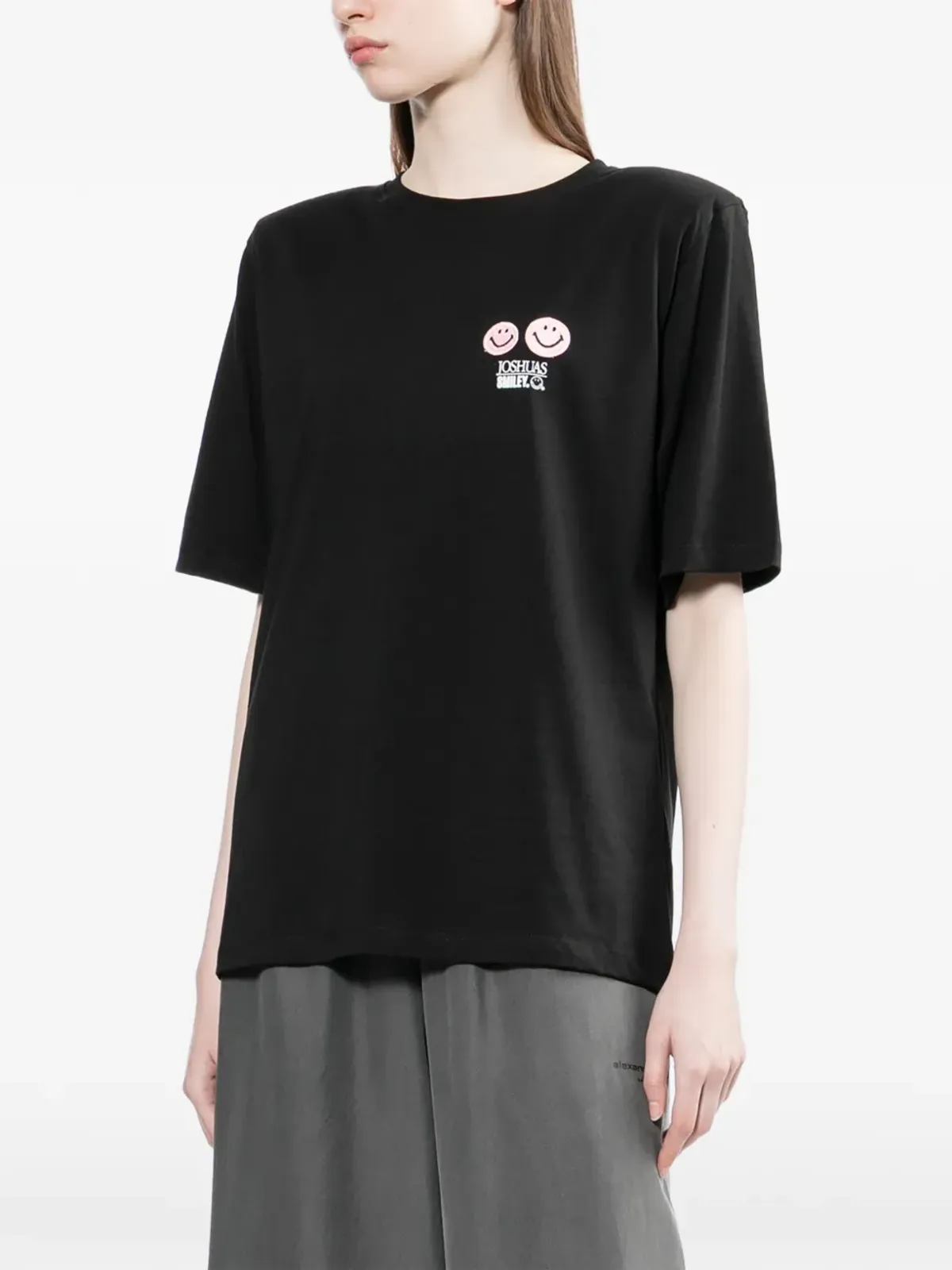 Joshua Sanders スマイリーグラフィックTシャツ - 画像3