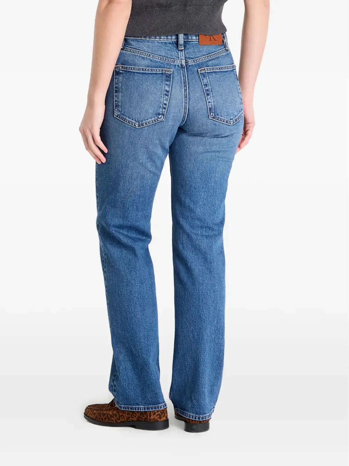 Calvin Klein ハイライズストレートジーンズ - 画像3