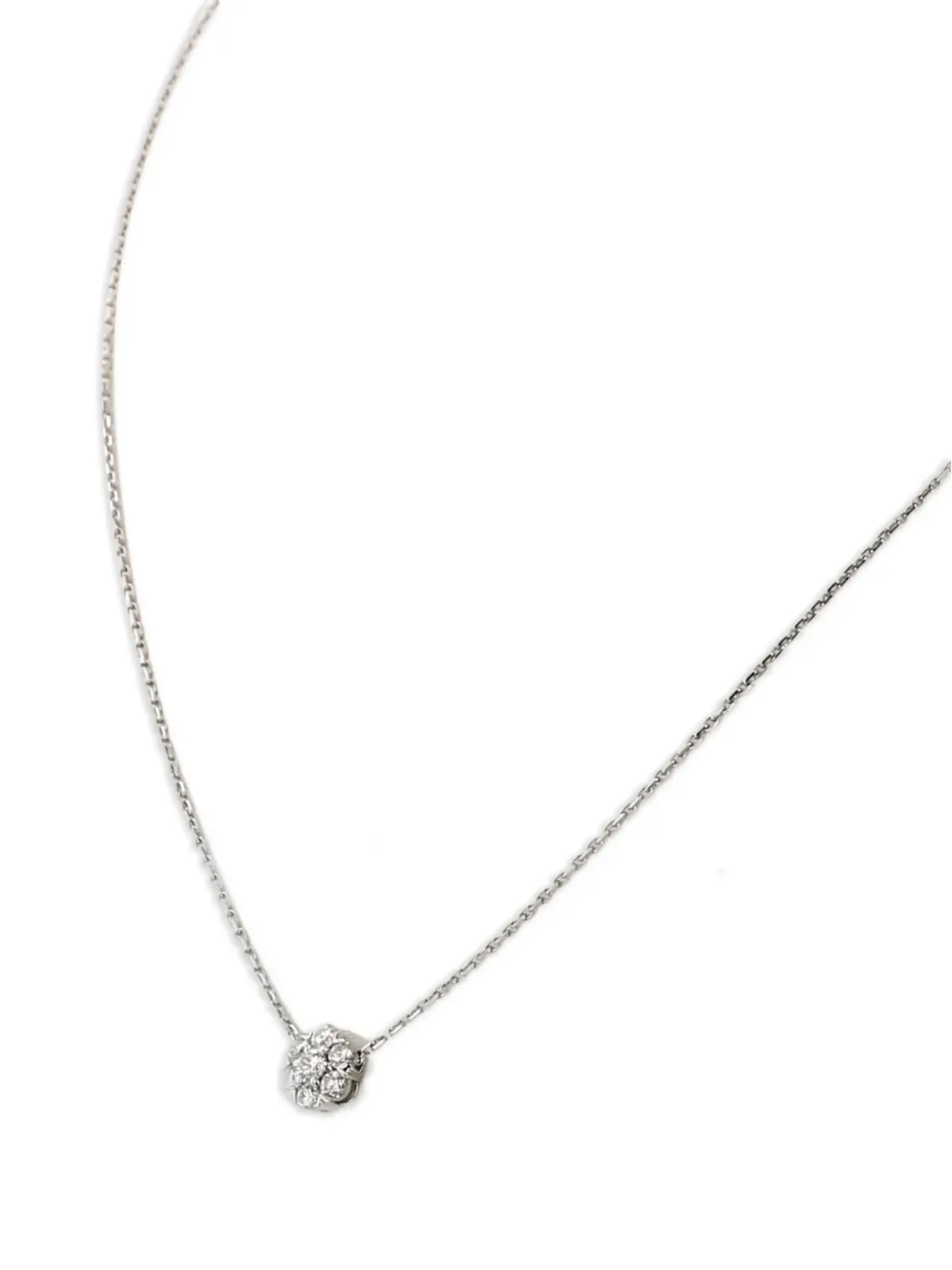 Van Cleef & Arpels 花モチーフ ダイヤモンド装飾 ネックレス - 画像2