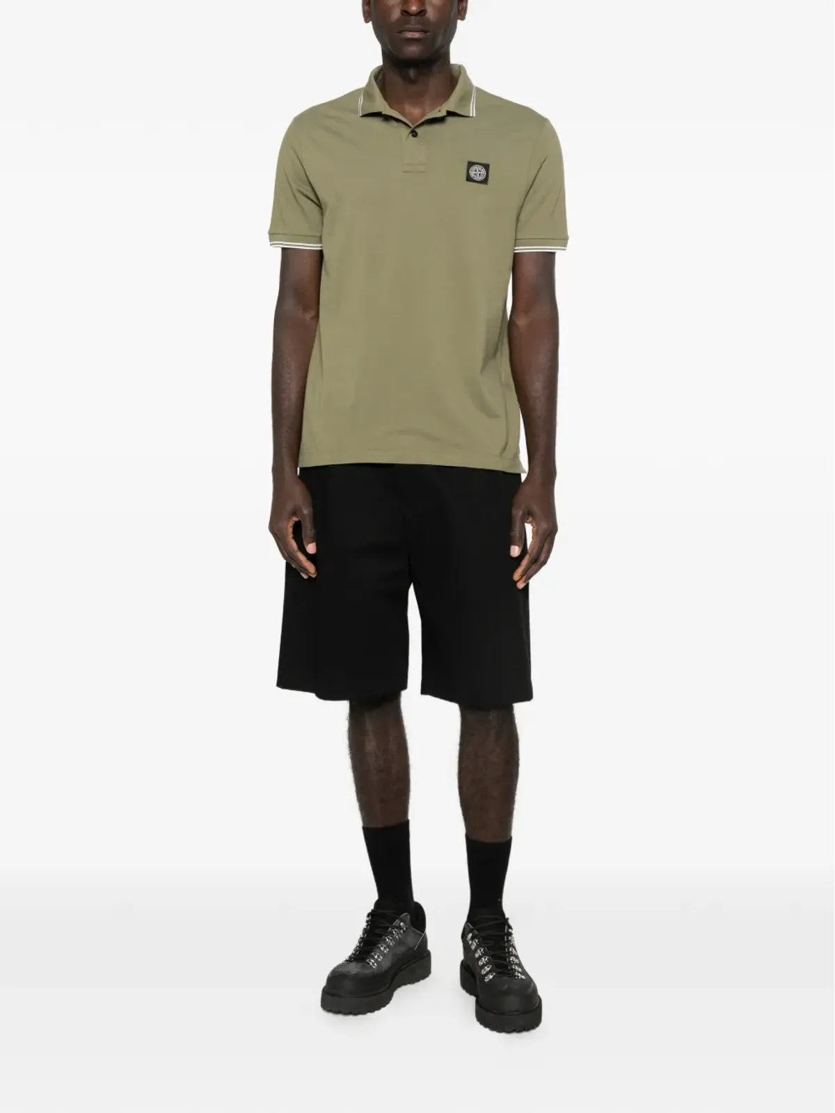 Stone Island ストライプトリム ポロシャツ - 画像2