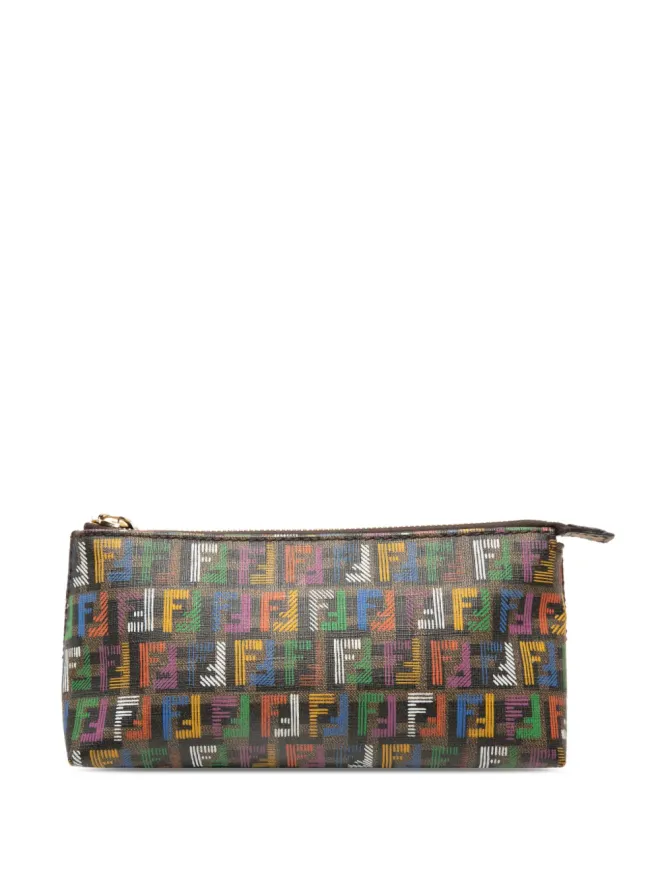 Fendi Pre-Owned Fendi Pre-Owned マルチカラー ズッキーノ コーテッドキャンバス ポーチの商品画像