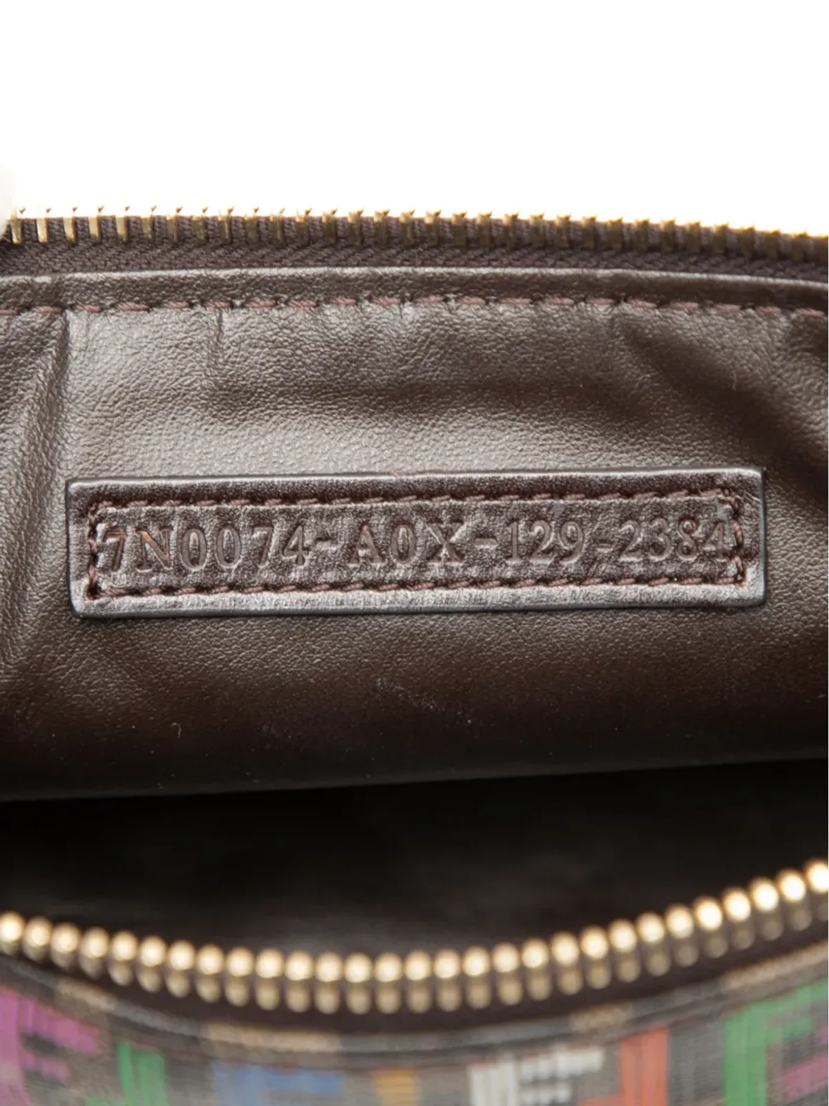 Fendi Pre-Owned マルチカラー ズッキーノ コーテッドキャンバス ポーチ - 画像5