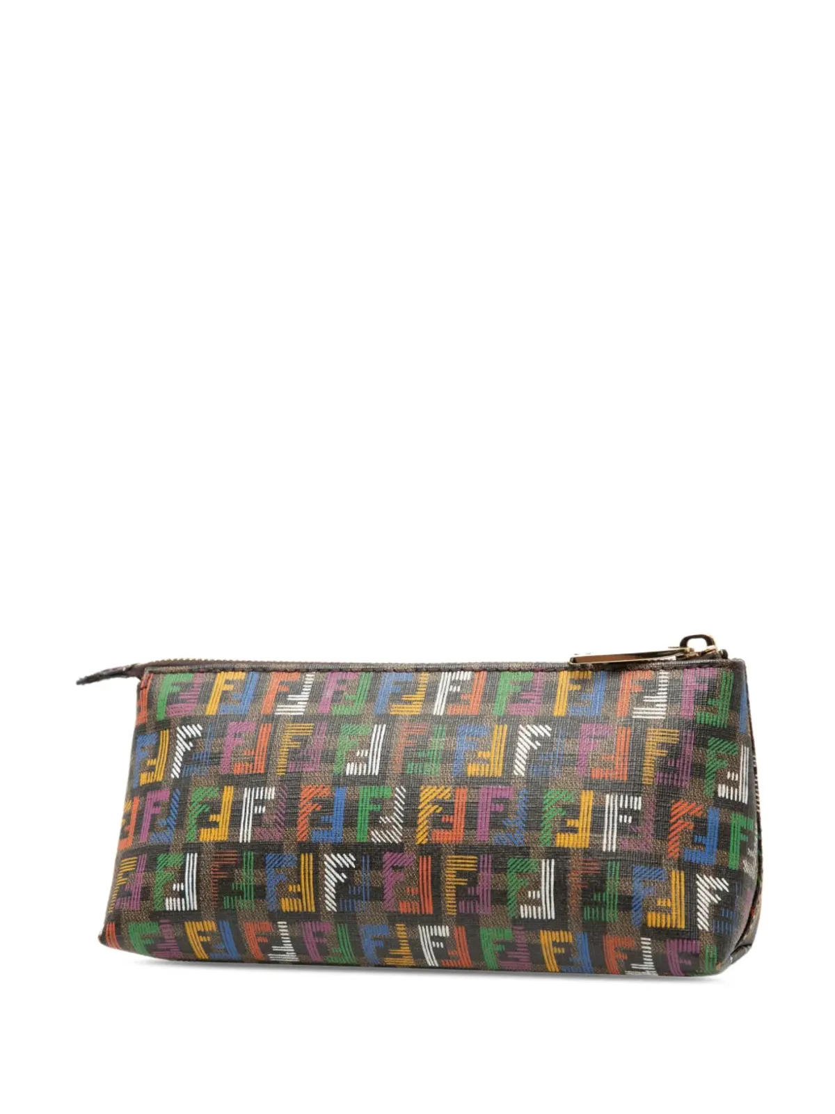 Fendi Pre-Owned マルチカラー ズッキーノ コーテッドキャンバス ポーチ - 画像2