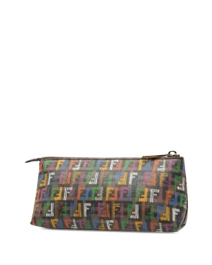 Fendi Pre-Owned マルチカラー ズッキーノ コーテッドキャンバス ポーチ - サムネイル2