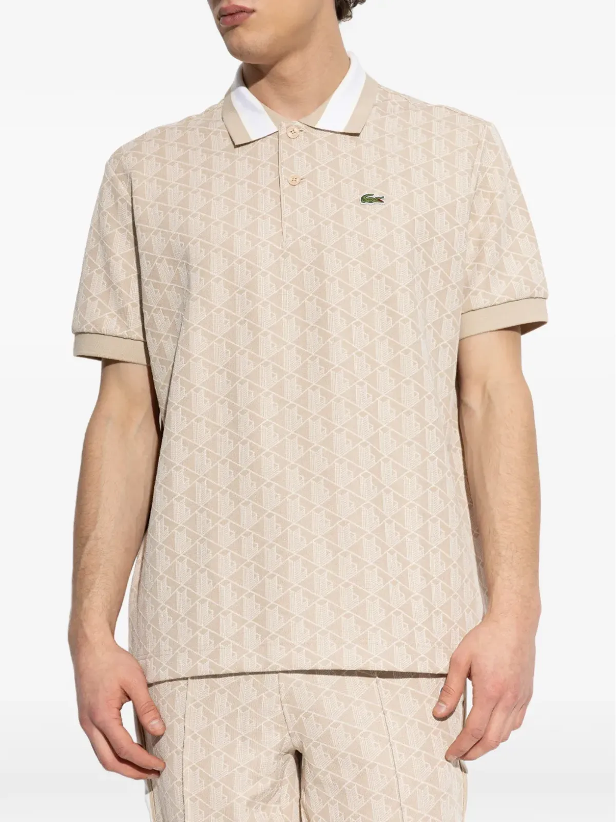 Lacoste パターン柄ポロシャツ - 画像3