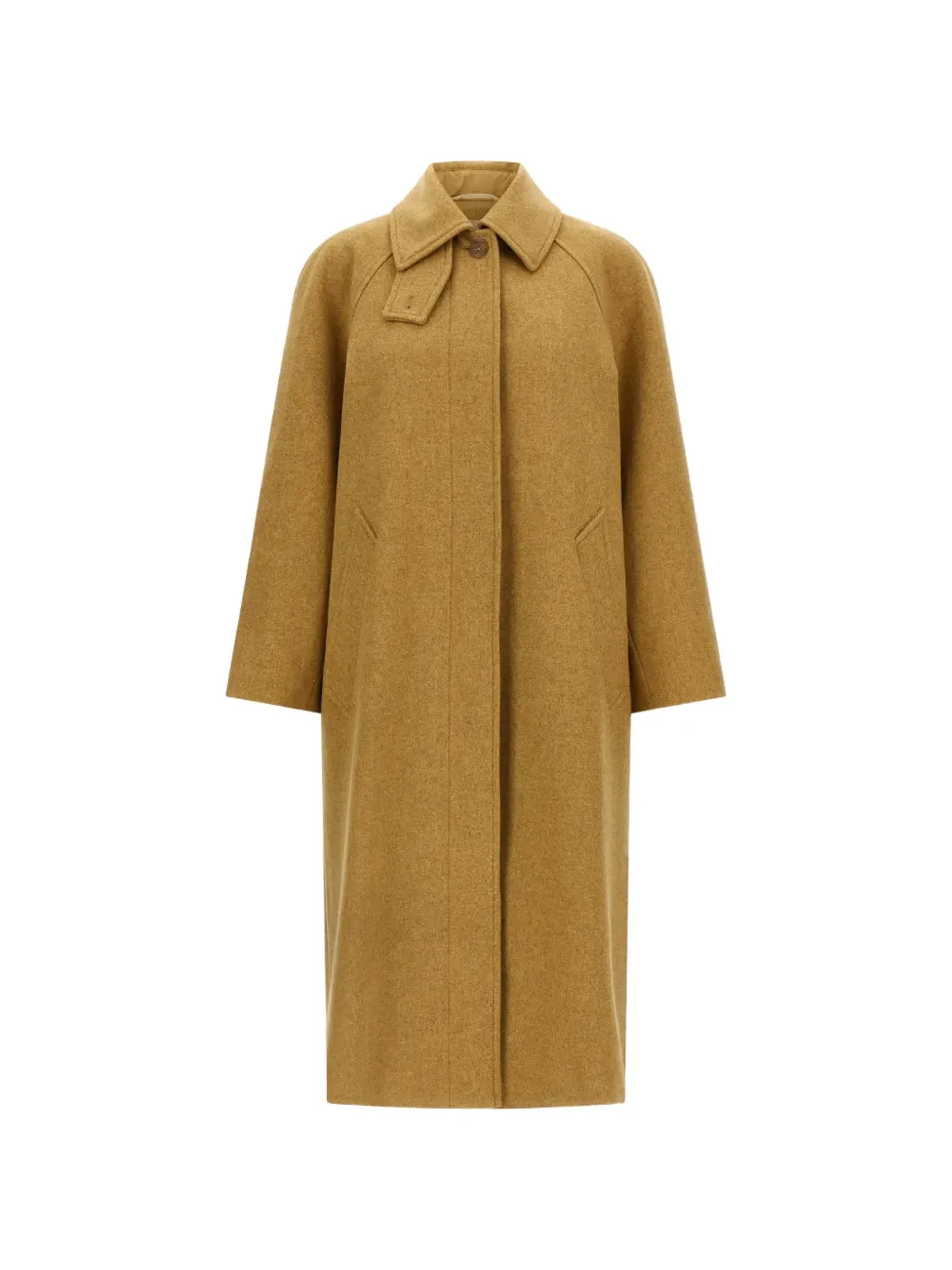 A.P.C. シャツカラー取り外しベルトコート - 画像1
