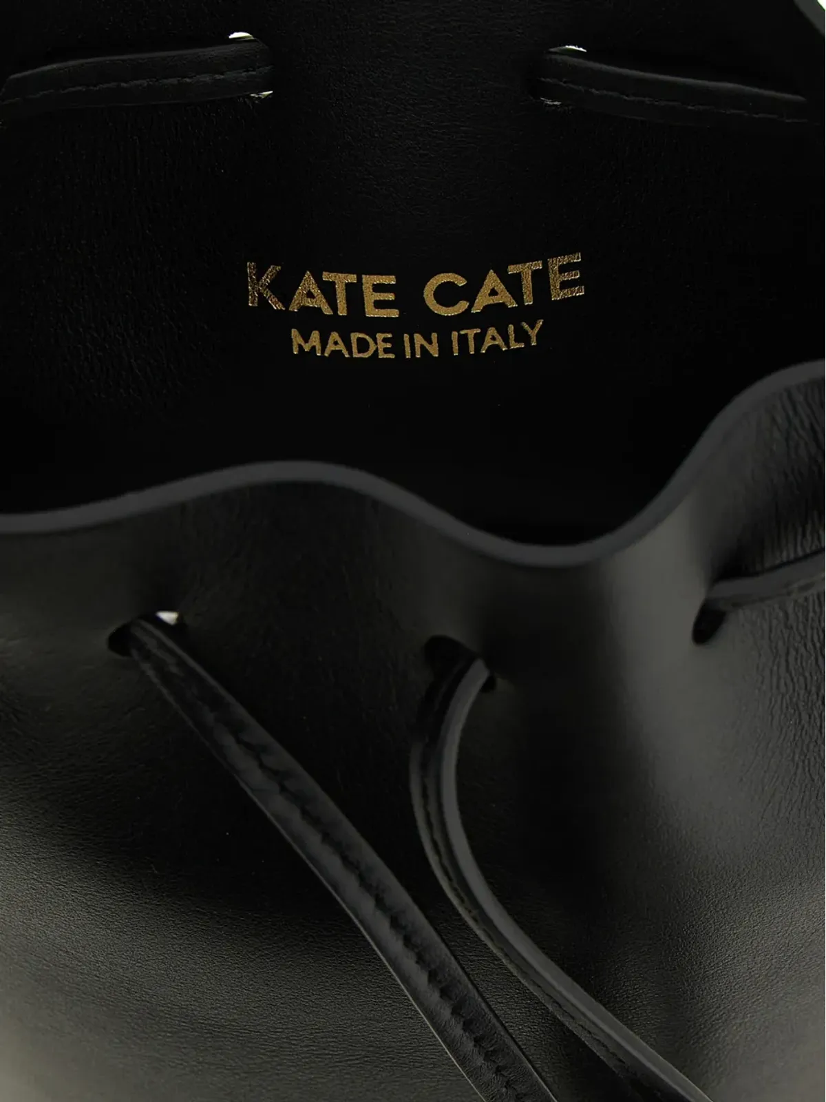 Kate Cate 星型ディテールのドローストリング バケットバッグ - ブラック - 画像4
