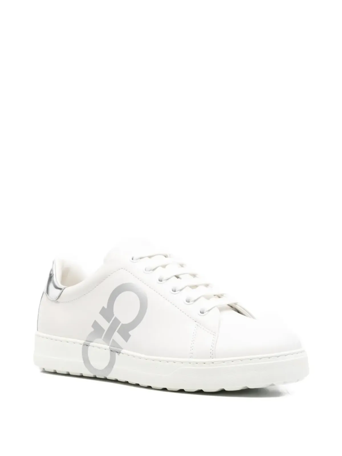 Ferragamo Pre-Owned Gancini logo-print low-top sneakers - White - 画像2