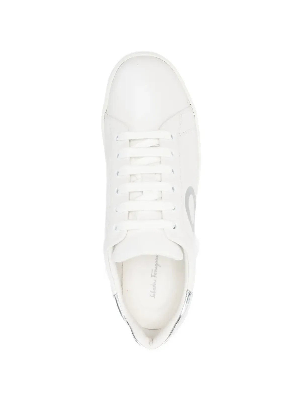 Ferragamo Pre-Owned Gancini logo-print low-top sneakers - White - 画像4