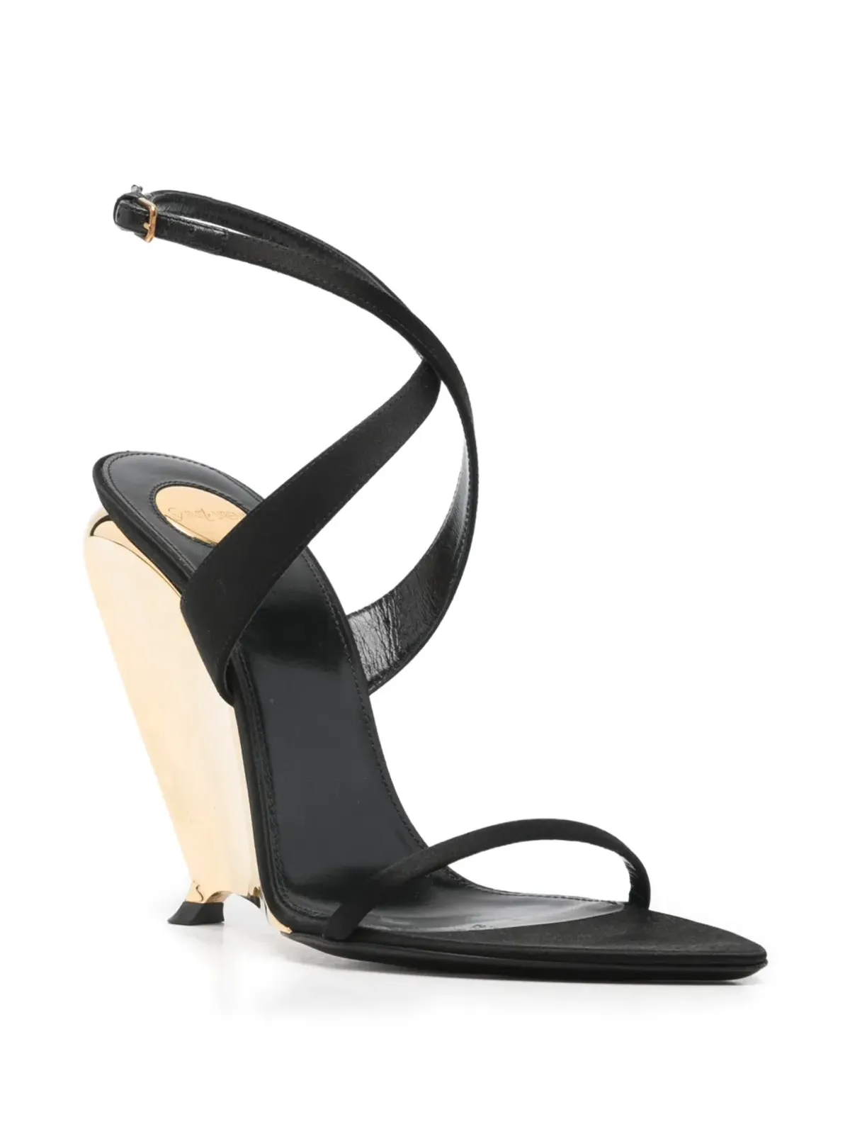 Saint Laurent Pre-Owned Tallulah アンクルストラップヒールサンダル - 画像2