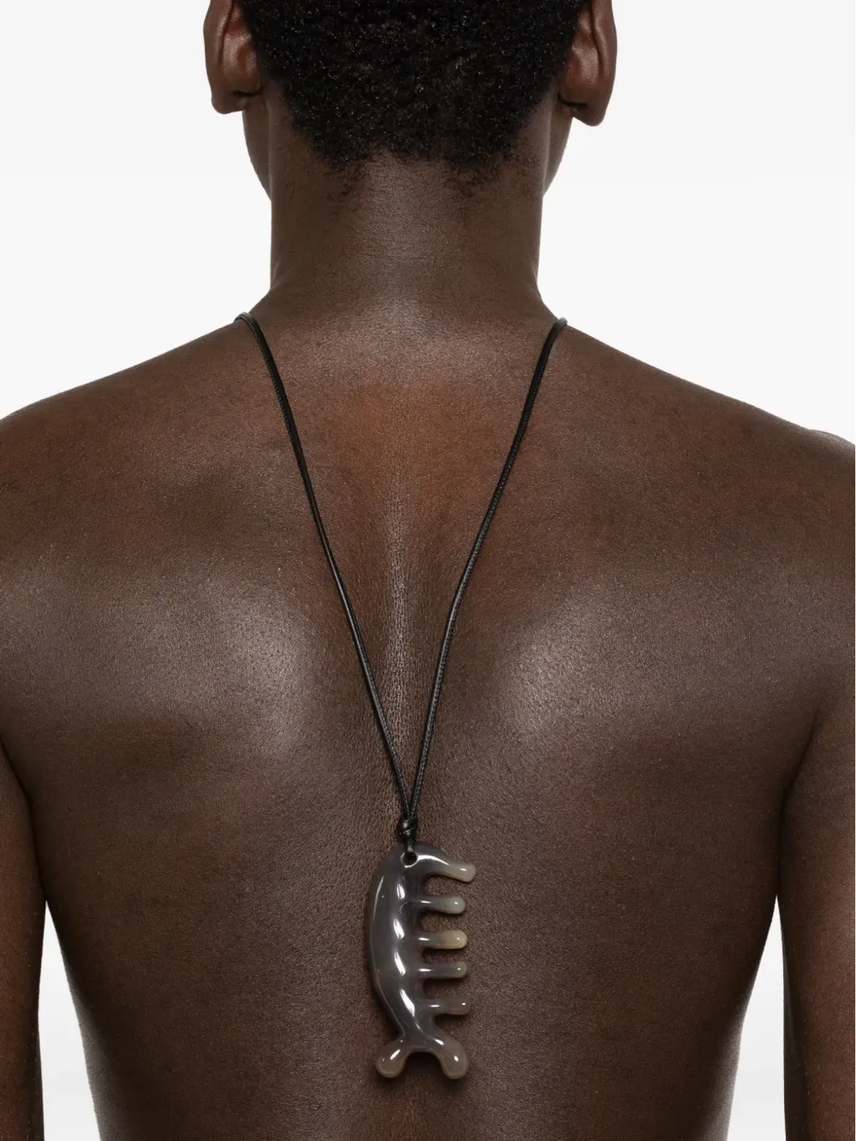 LEMAIRE Beluga Gua Sha ペンダントネックレス - Grey - 画像2