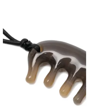 LEMAIRE Beluga Gua Sha ペンダントネックレス - Grey - サムネイル3