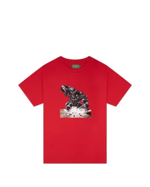 Denim Tears デニム テアーズ x アーサー・ジャファ Ex-Slave Gordon プリント Tシャツ - レッド - サムネイル1