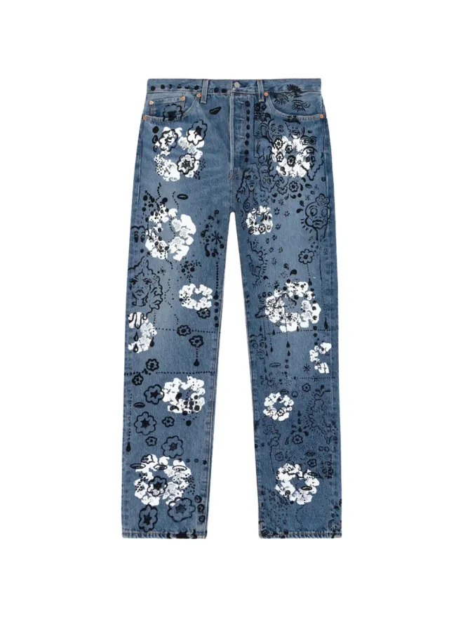 Denim Tears Denim Tears デニム テアーズ × イラク Levi's 501 wreath ロゴ ジーンズの商品画像