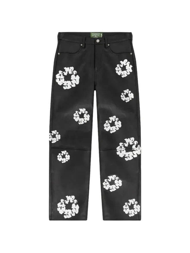 Denim Tears Denim Tears 花柄モチーフパンツ ブラックの商品画像