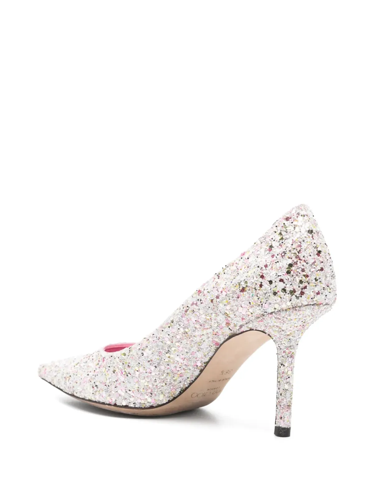 Jimmy Choo ビンテージ ラブグリッター パンプス（ホワイト） - 画像3