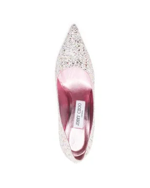 Jimmy Choo ビンテージ ラブグリッター パンプス（ホワイト） - サムネイル4