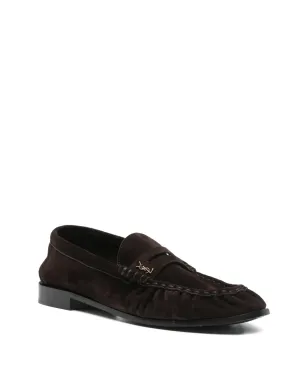 Saint Laurent ビンテージ Cassandre-detail スエードローファー - サムネイル2