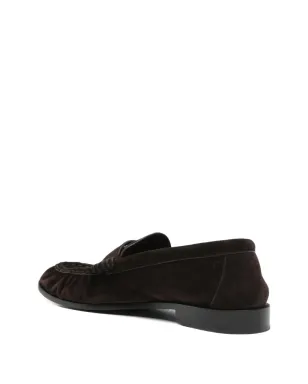 Saint Laurent ビンテージ Cassandre-detail スエードローファー - サムネイル3