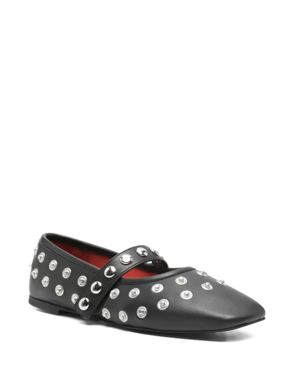Stella McCartney Pre-Owned Ryder stud-embellished ballet flats - Black - 画像2