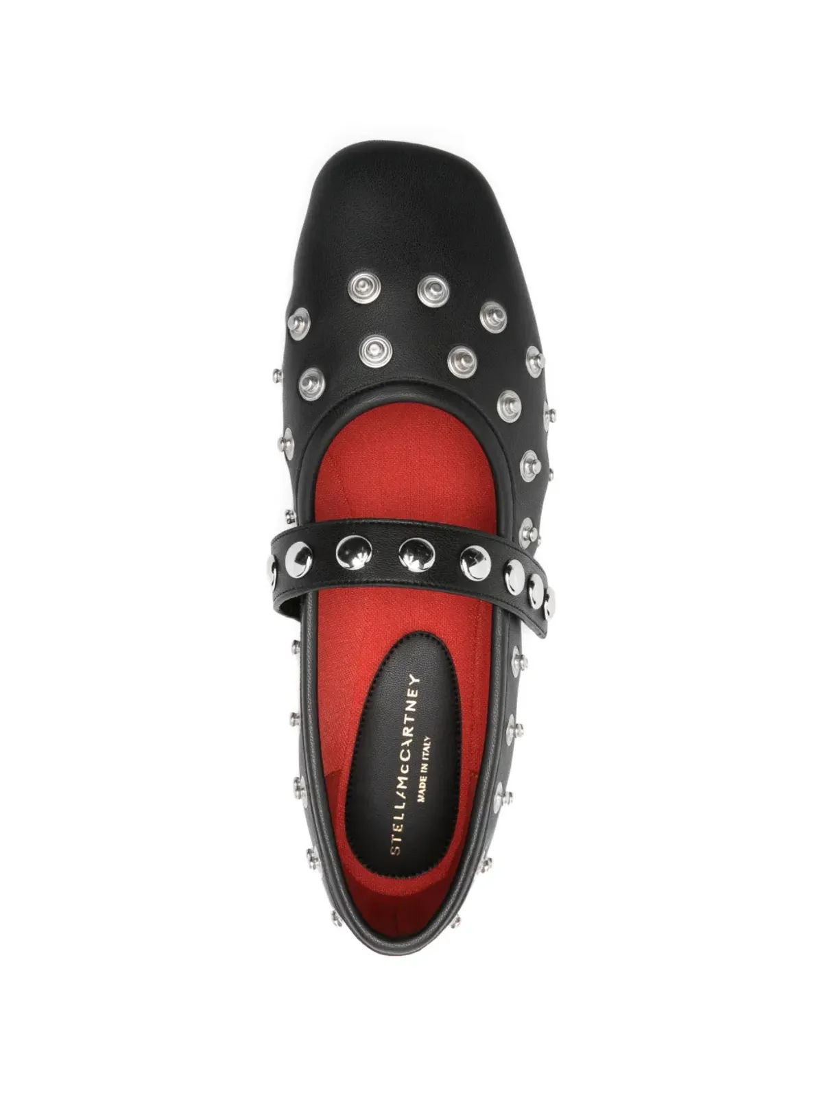 Stella McCartney Pre-Owned Ryder stud-embellished ballet flats - Black - 画像4