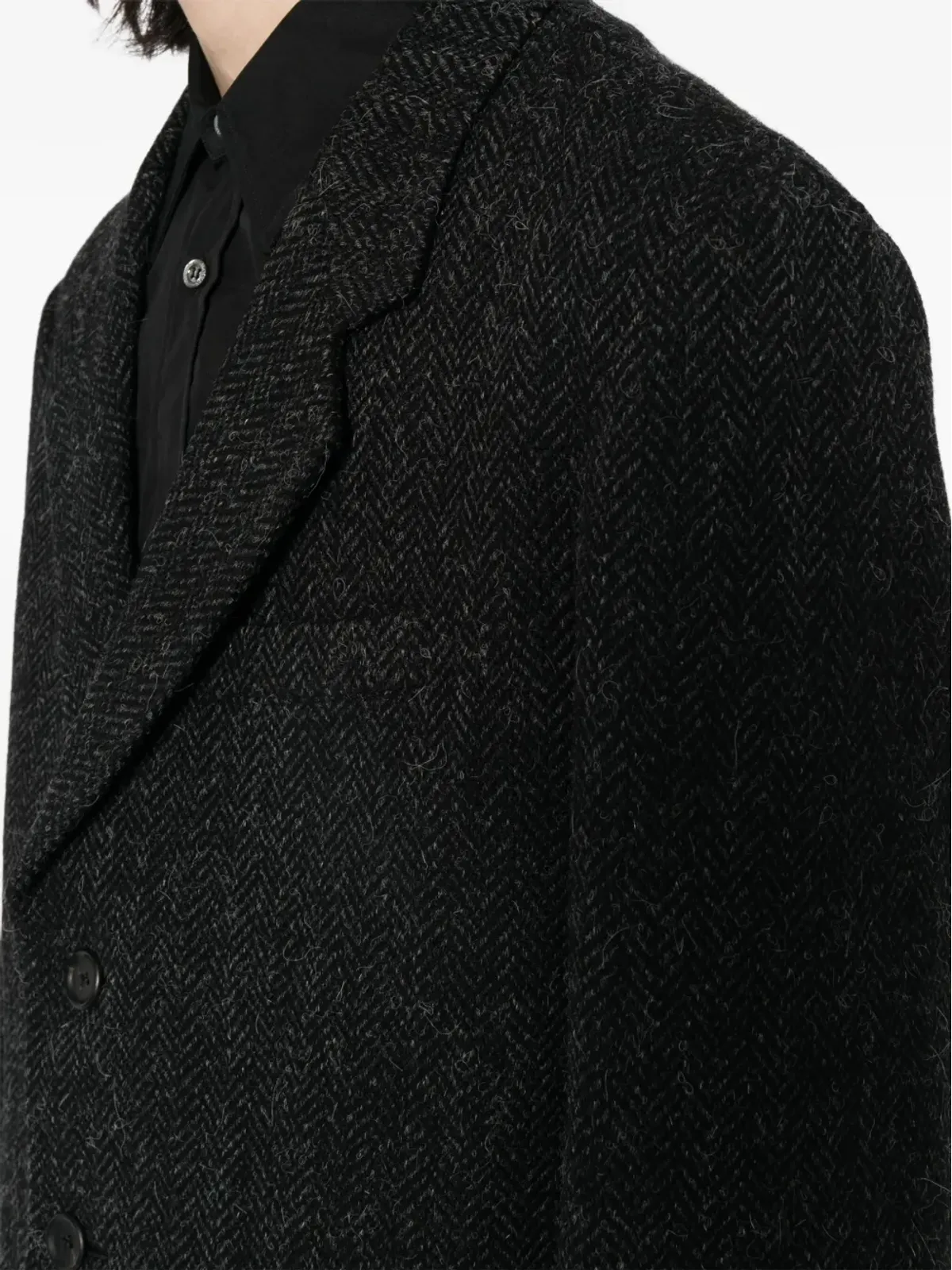 Yohji Yamamoto Pre-Owned ノッチド・ラペル ブレザー - 画像5