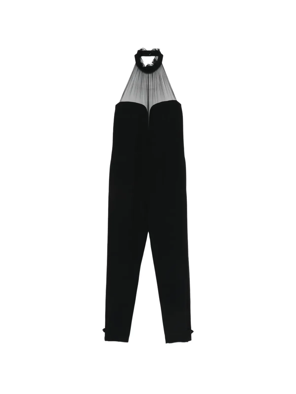 Saint Laurent Pre-Owned ホルターネックジャンプスーツ - ブラック - 画像1