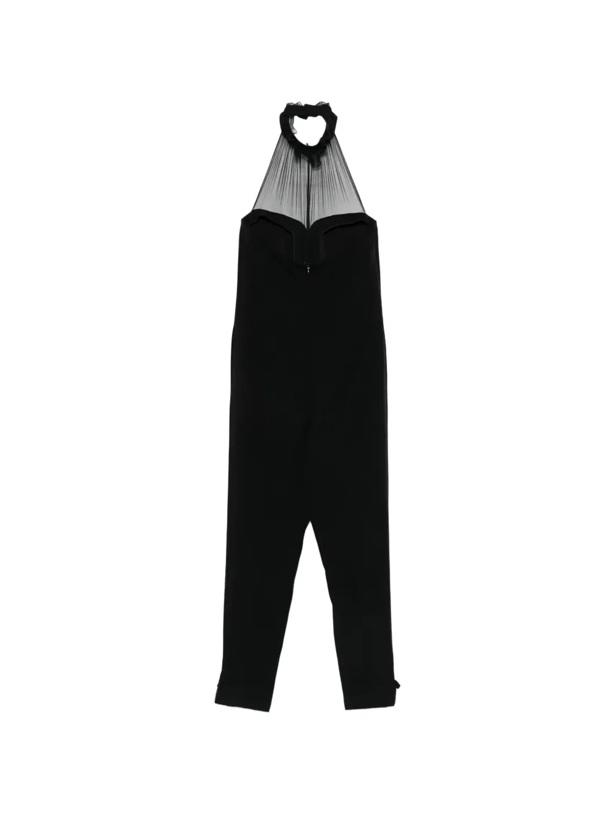 Saint Laurent Pre-Owned ホルターネックジャンプスーツ - ブラック - 画像2
