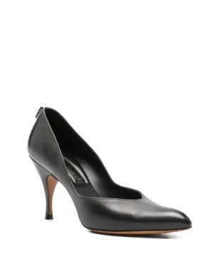 Miu Miu Pre-Owned レザー ヒールパンプス - ブラック - サムネイル2
