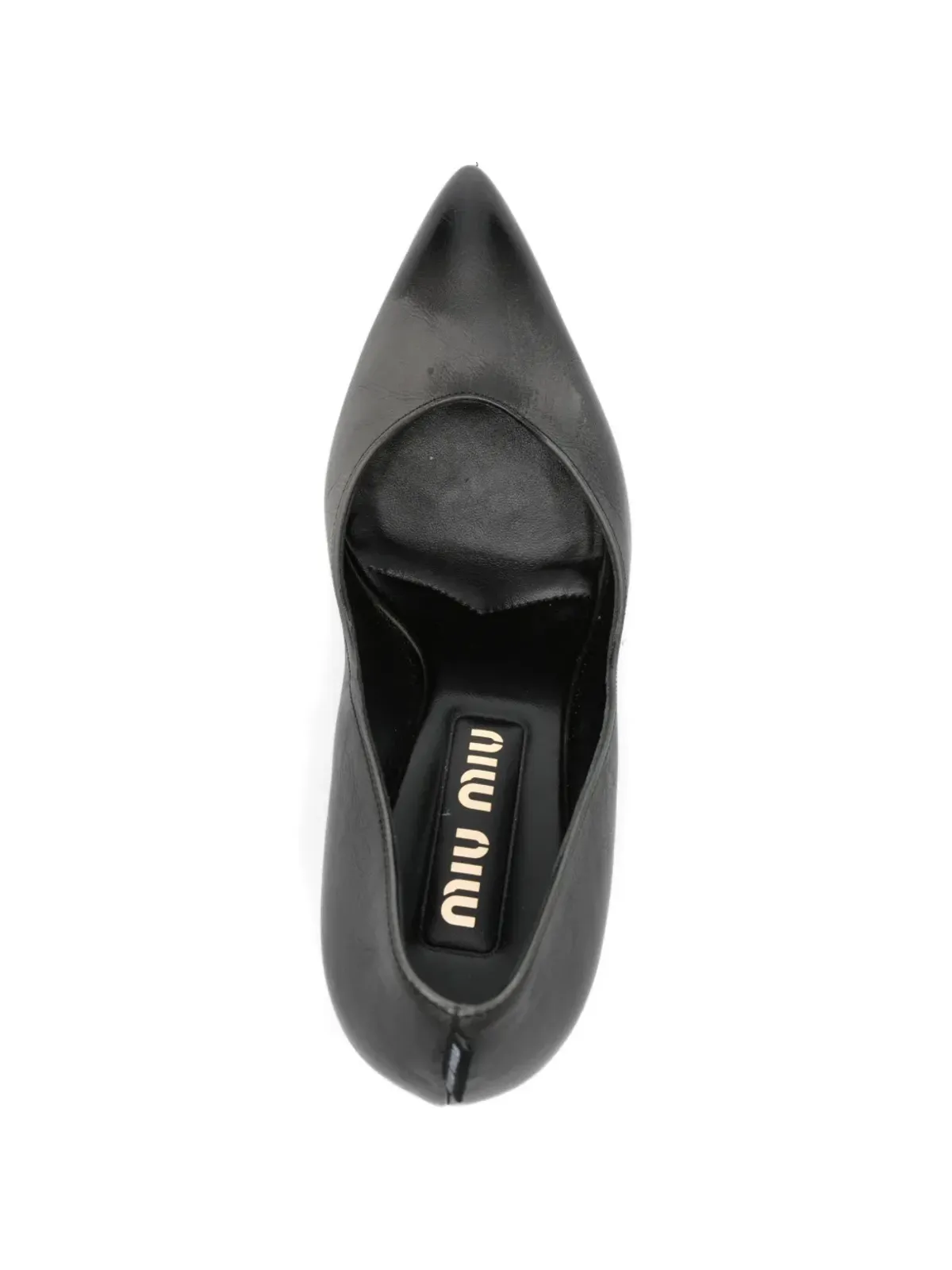 Miu Miu Pre-Owned レザー ヒールパンプス - ブラック - 画像4